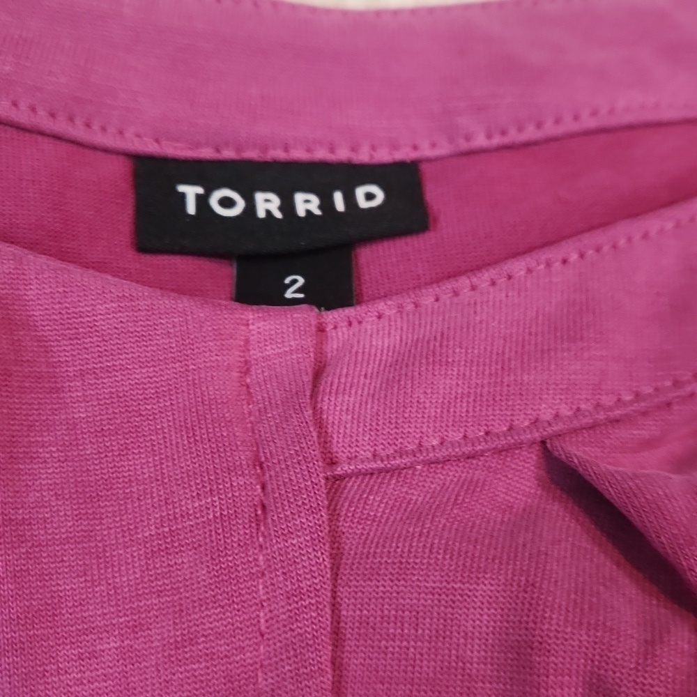 Torrid Violet Knit Cupro High Neck Tank Top - Picture 2 of 3